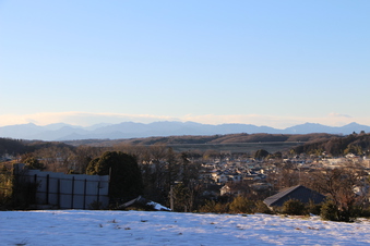 山口の小高い丘から見える景色