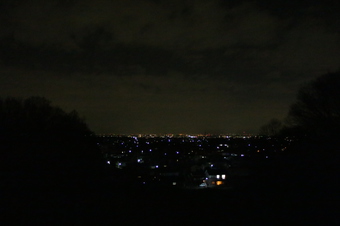 比良の丘から見える夜景