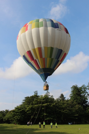 航空公園で気球体験#388052