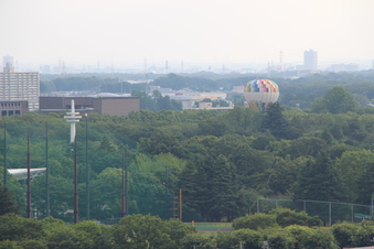 航空公園で気球体験