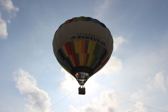 航空公園で気球体験#388058